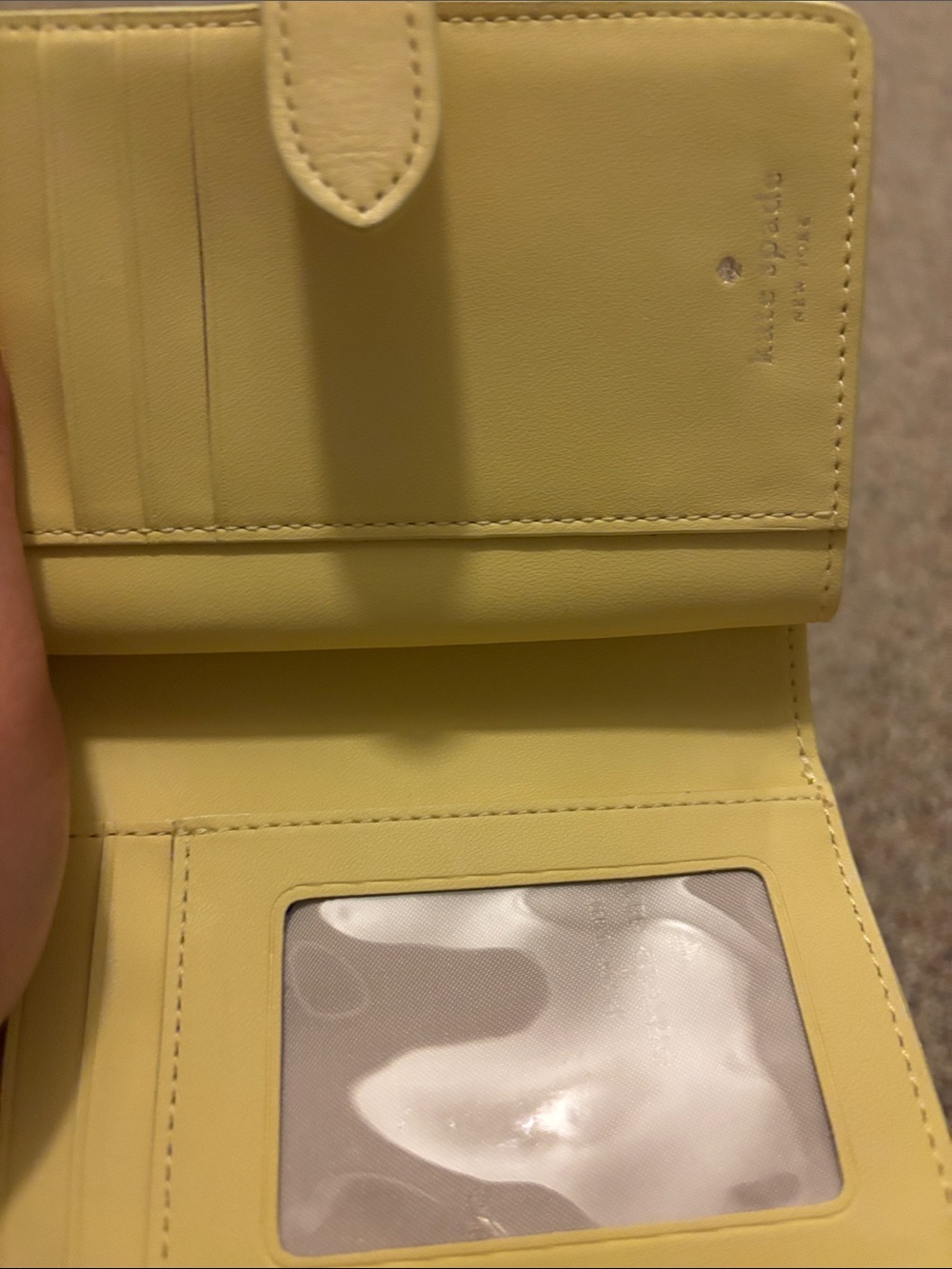 Kate Spade ♠️ Wallet Quilted. Buttery Yellow NWOT - Picture 6 of 11